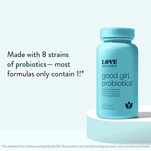 Love Wellness Good Girl Vaginal Probiotics, 60 Count