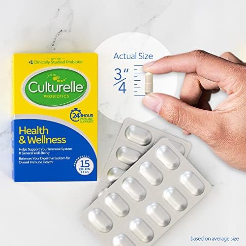 Culturelle Health & Wellness Daily Probiotic, 15 Billion CFUs, 50 Count