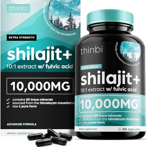 Thinbi Himalayan Shilajit, 10000mg, 90 Capsules