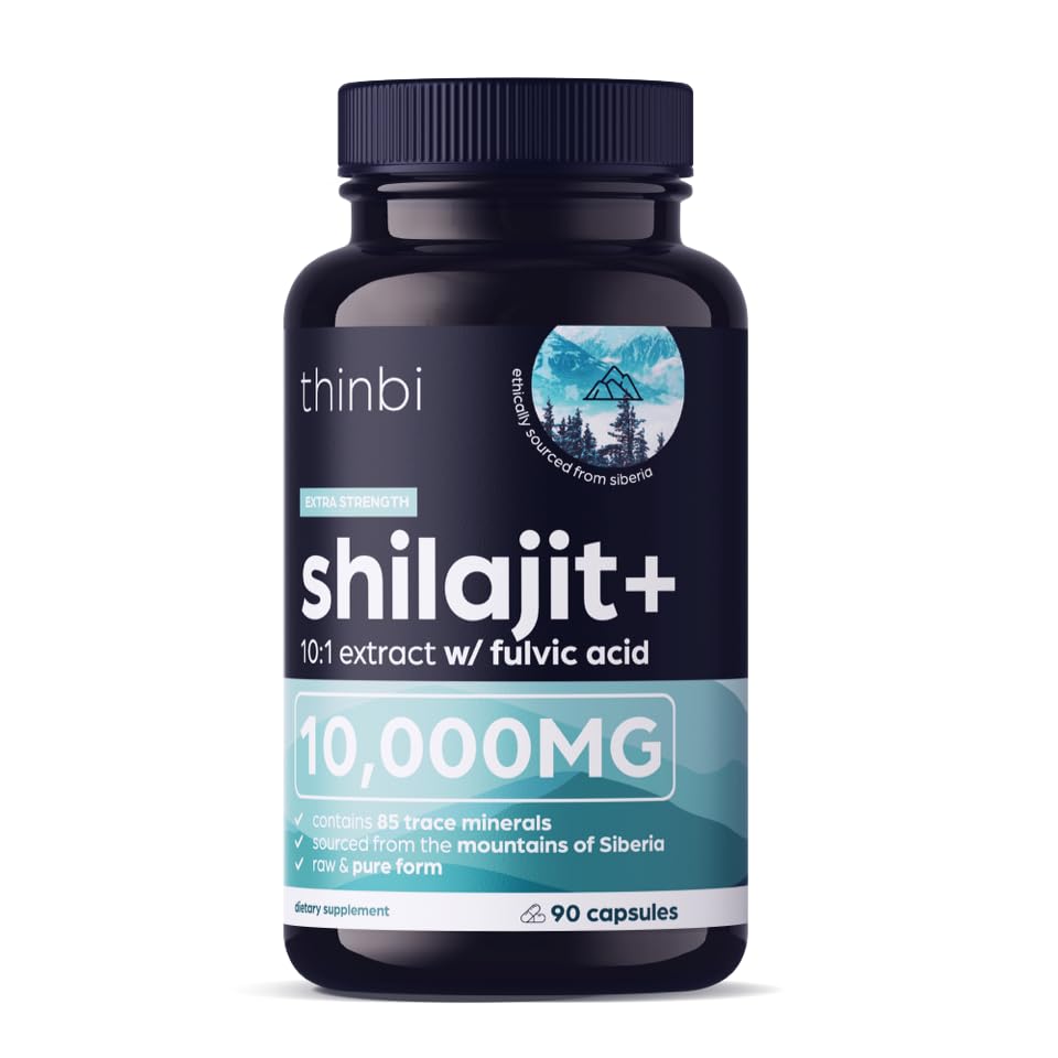 Thinbi Himalayan Shilajit, 10000mg, 90 Capsules