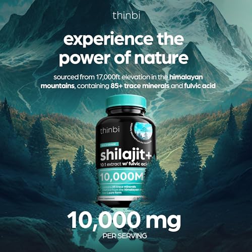 Thinbi Himalayan Shilajit, 10000mg, 90 Capsules