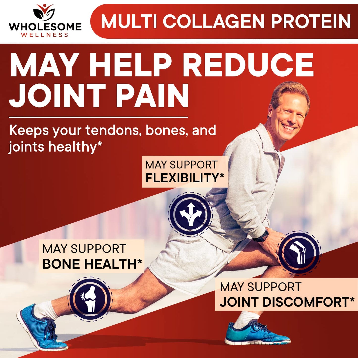 Multi Collagen Protein Powder, Grass-Fed, All-in-One Blend